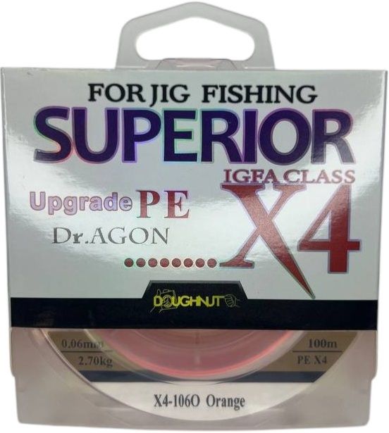 Dr.AGON Рибальський плетений шнур Superior Upgrade PE X4 2.70кг