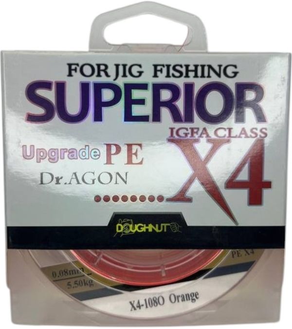 Dr.AGON Рибальський плетений шнур Superior Upgrade PE X4 5.50кг