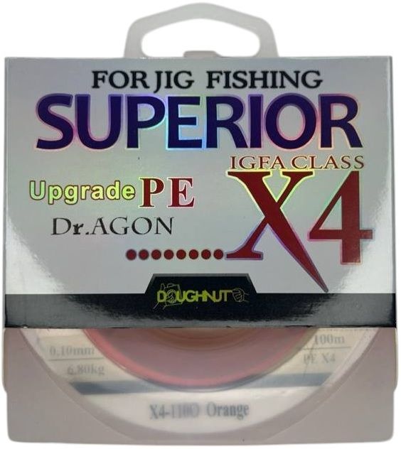 Dr.AGON Рибальський плетений шнур Superior Upgrade PE X4 6.80кг