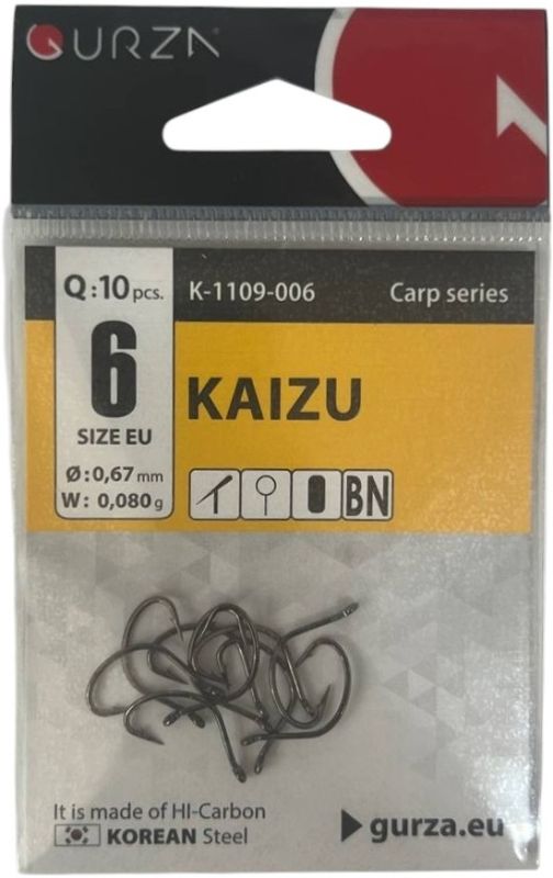 Гачки 10 шт KAIZU size 6