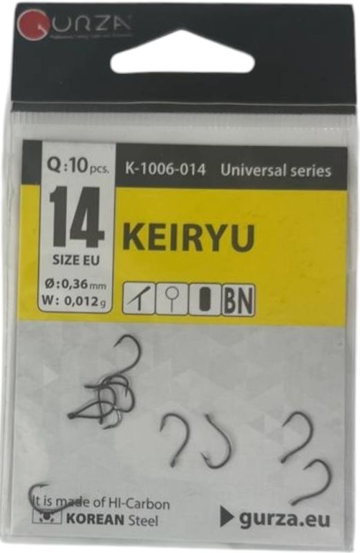 Гачки 10 шт KEIRYU size 14