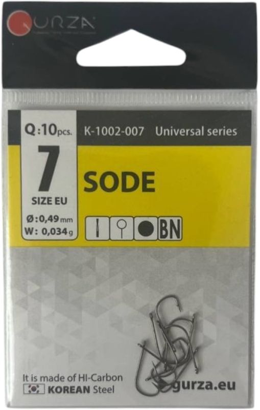 Гачки 10 шт SODE size 7