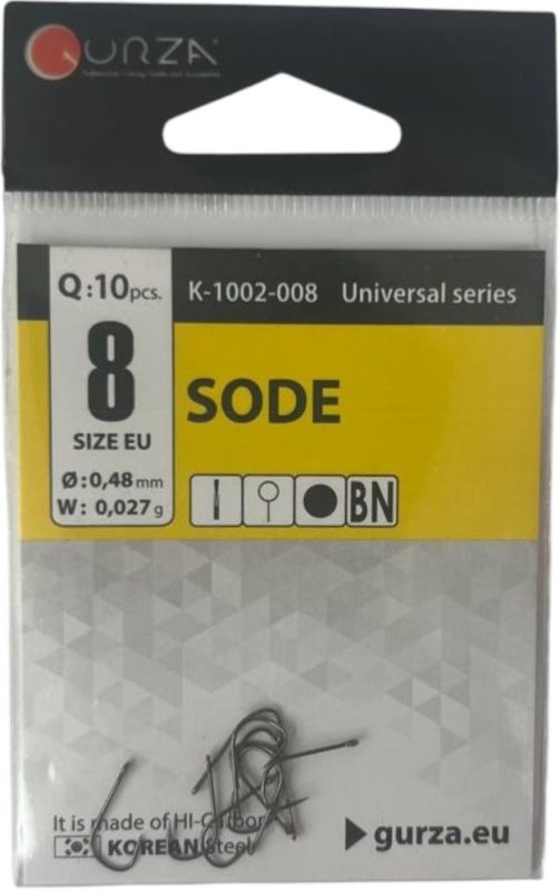 Гачки 10 шт SODE size 8