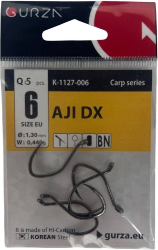 Гачки 5 шт AJI DX size 6