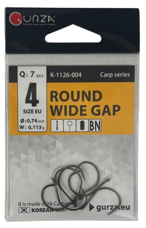 Гачки 7 шт Round Wide Gap 4 size